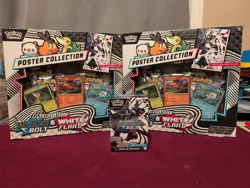 Pokemon White Flare & Black Bolt Poster Collection x2, Black Bolt Booster Bundle - Image 1