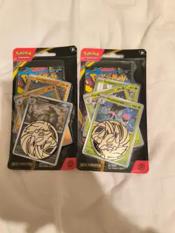 X2 Pokemon TCG Mega Evolution Single Blister Pack With Holo Promo & Coin - Image 1