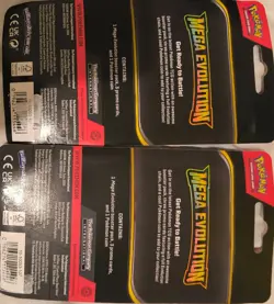 X2 Pokemon TCG Mega Evolution Single Blister Pack With Holo Promo & Coin - Image 2