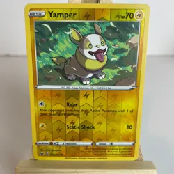 Yamper 73/202 Sword & Shield Reverse Holo Common Pokemon Light Play+ - Image 1