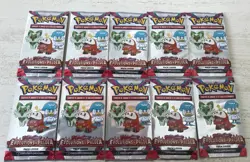 LOT DE 10 BOOSTER ECHANTILLON PACK LOISIR CARTE POKEMON NEUF EVOLUTION A PALDEA - Image 1