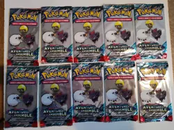 LOT DE 10 BOOSTER ECHANTILLON PACK LOISIR POKEMON NEUF AVENTURE ENSEMBLE EV 9 - Image 1