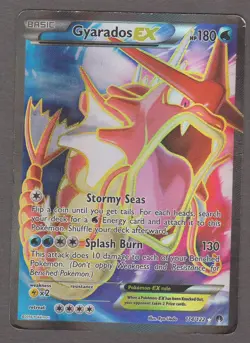 Gyarados EX 114/122 XY Breakpoint Full Art Ultra Rare Holo Pokemon Card HP - Image 1