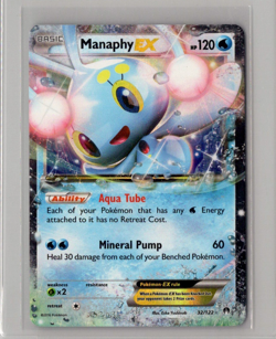 Manaphy EX - 32/122 - Pokemon Breakpoint XY Ultra Rare Card LP - Image 1