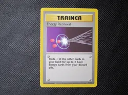 Energy Retrieval 81/102 Base Set Pokemon Card NM - LP WotC - Image 1