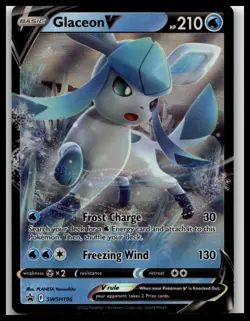 SWSH: Sword & Shield Promo Cards #SWSH196 Glaceon V - Image 1