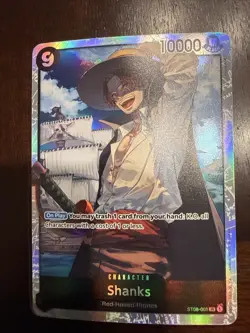 Shanks (ST08-005) Super Rare Full Art Foil Mint One Piece Character Card - Image 1