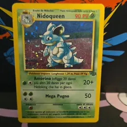 Pokemon TCG Nidoqueen 90 HP Holo Rare Unlimited Jungle 7/64 Italian Card - Image 1