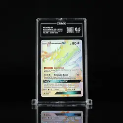 Necrozma GX 153/147 Secret Rainbow Rare Burning Shadows Pokemon Card TAG 8.5 - Image 4