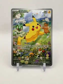 Pikachu SVP 088 Black Star Promo 88 Paldea Adventure Chest NM Pokemon - Image 1