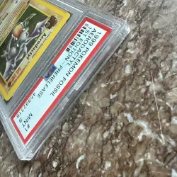 1999 POKEMON FOSSIL 1ST ED-PRERELEASE #1 AERODACTYL-HOLO PSA 9 - Image 4