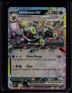 Pokemon TCG Umbreon ex 60/131 Prismatic Evolutions Stamp Promo NM - Image 1