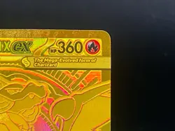 POKEMON MEGA CHARIZARD X EX 130/094 HYPER GOLD RARE EN-PFL 2025 NEAR MINT - Image 4