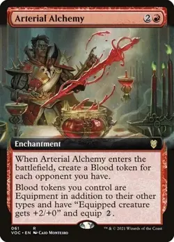 1x NM Arterial Alchemy (Extended Art) - Innistrad: Crimson Vow Commander MTG - Image 1