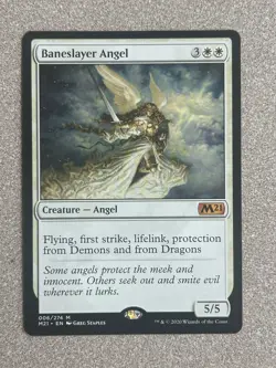 Baneslayer Angel MTG Core Set 2021 Regular Mythic 006/274 LP - Image 1