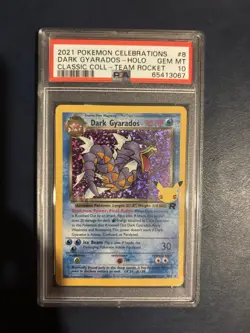 2021 POKEMON CELEBRATIONS CLASSIC COLLECTION #8 DARK GYARADOS-HOLO PSA 10 - Image 3