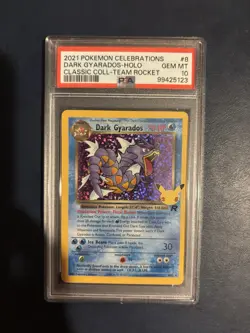 2021 POKEMON CELEBRATIONS CLASSIC COLLECTION #8 DARK GYARADOS-HOLO PSA 10 - Image 5