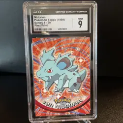 Nidorina #30 Pokemon Topps (1999) Series 1 First Print CGC 9 Mint - Image 2