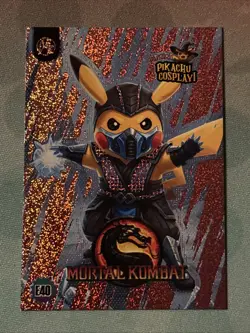 Mortal Kombat (Pikachu) #E40 - Holo Box Hit - Pikachu Cosplay Pokemon - Image 1