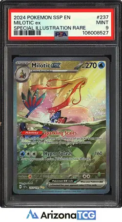 Pokemon 2024 Milotic ex 237/191 Special Illustration Rare Surging Sparks PSA 9 - Image 1