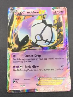 Chandelure EX 77/113 Ultra Rare Legendary Treasures Pokemon TCG - Image 1