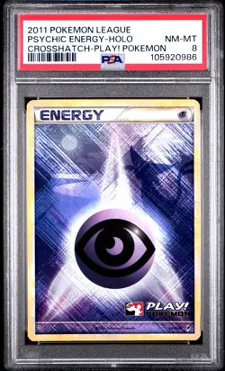 PSA 8 2011 Pokemon: Espeon Psychic Energy 92/95 (Play! Pokemon Promo) - Image 1