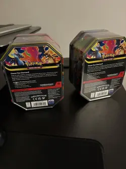 Pokemon TCG Mega Charizard X & Y Tins. BOTH TINS. Brand New & Sealed - Image 2