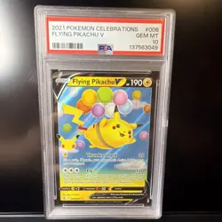 2021 Pokemon Celebrations FLYING PIKACHU V #006/025 PSA 10 GEM MINT Holo Ultra R - Image 1