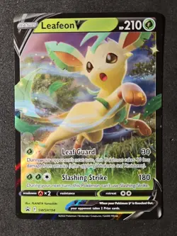 Leafeon V SWSH194 Sword & Shield Black Star Promo Pokemon TCG NM (1E) - Image 1