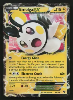 Emolga EX #46/146 XY Base Set Pokemon (1A) - Image 1