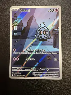 Pokemon Duskull 068/064 SV: Shrouded Fable Illustration Rare Holo Card English - Image 1