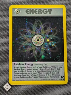 Rainbow Energy 17/82 - Team Rocket Unlimited Holo Rare Pokemon TCG NM - Image 1