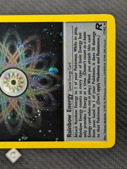Rainbow Energy 17/82 - Team Rocket Unlimited Holo Rare Pokemon TCG NM - Image 5