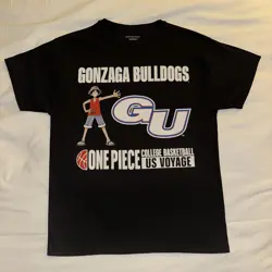 One Piece Monkey.D.Luffy College Basketball Promo Card + Gonzaga Poster + Shirt - Image 4