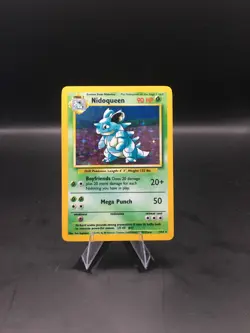 Nidoqueen Jungle 7/64 Holo Rare Pokemon Card, Error No Set Symbol 1999. NM - Image 1