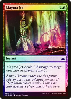 Magma Jet FOIL Modern Masters 2017 NM Red Common MAGIC GATHERING CARD ABUGames - Image 1
