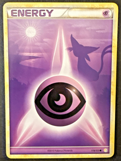 Psychic Energy 119/123 - Espeon Art - HGSS - Non Holo - Pokemon Card - NM - Image 1