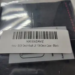BCW BLACK Leatherette Deck Box Vault LX Hold 100 Sleeved Topload Gaming CCG Card - Image 4