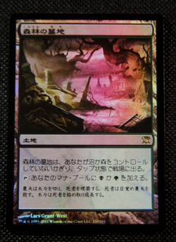 MTG FOIL WOODLAND CEMETERY INNISTRAD (Japanese Language) - Image 1