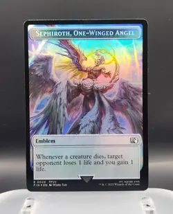 MTG Final Fantasy English Sephiroth, One-Winged Angel 24 / Robot Warrior 12 Foil - Image 1