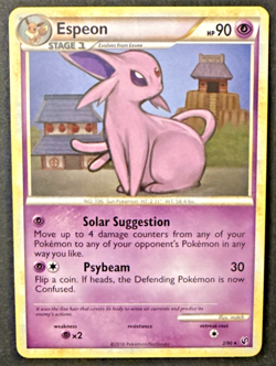 Pokemon TCG Espeon Undaunted 2/90 Regular Non Holo - NM - Image 1