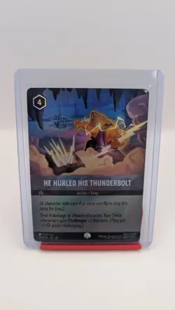 He Hurled His Thunderbolt [Epic Holo] #222 Lorcana Whispers in the Well - Image 1