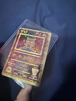 Pokemon Ancient Mew Promo Miscut Error Card Alignment Dot Holo 2X Swirls - Image 4