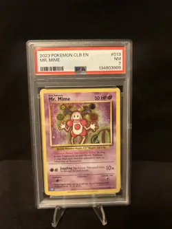 Mr. Mime 013/034 Trading Card Game Classic Holo PSA 7 - Image 1