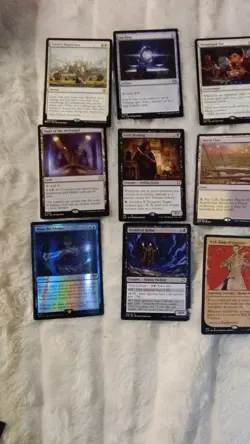 Magic: The Gathering Wizards 9 Card Lot Teferi's Protection Sol Ring Grim Hirel… - Image 1