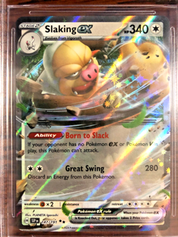 Slaking EX Double Rare #147 - BGS MINT 9 - 2024 SV Surging Sparks - Pokemon TCG - Image 2