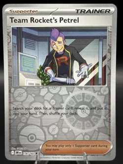 Pokemon TCG - Team Rocket's Petrel - 176/182 - Destined Rivals - Reverse Holo - Image 1