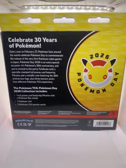 Pokemon Day 2026 Collection New Sealed TCG Pikachu Promo 30th Anniversary - Image 2