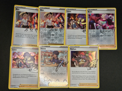 Pokemon TCG Bea Leon Nessa Raihan Bede Signature Trainer Lot Holo Crown Zenith - Image 1