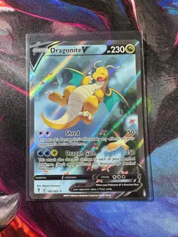 Dragonite V Ultra Rare Holo Full Art 192/203 Evolving Skies Pokemon TCG NM - Image 1